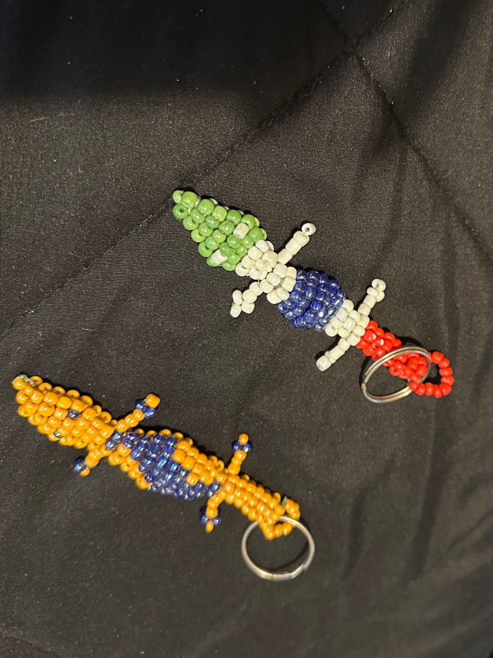 Lizard keychains